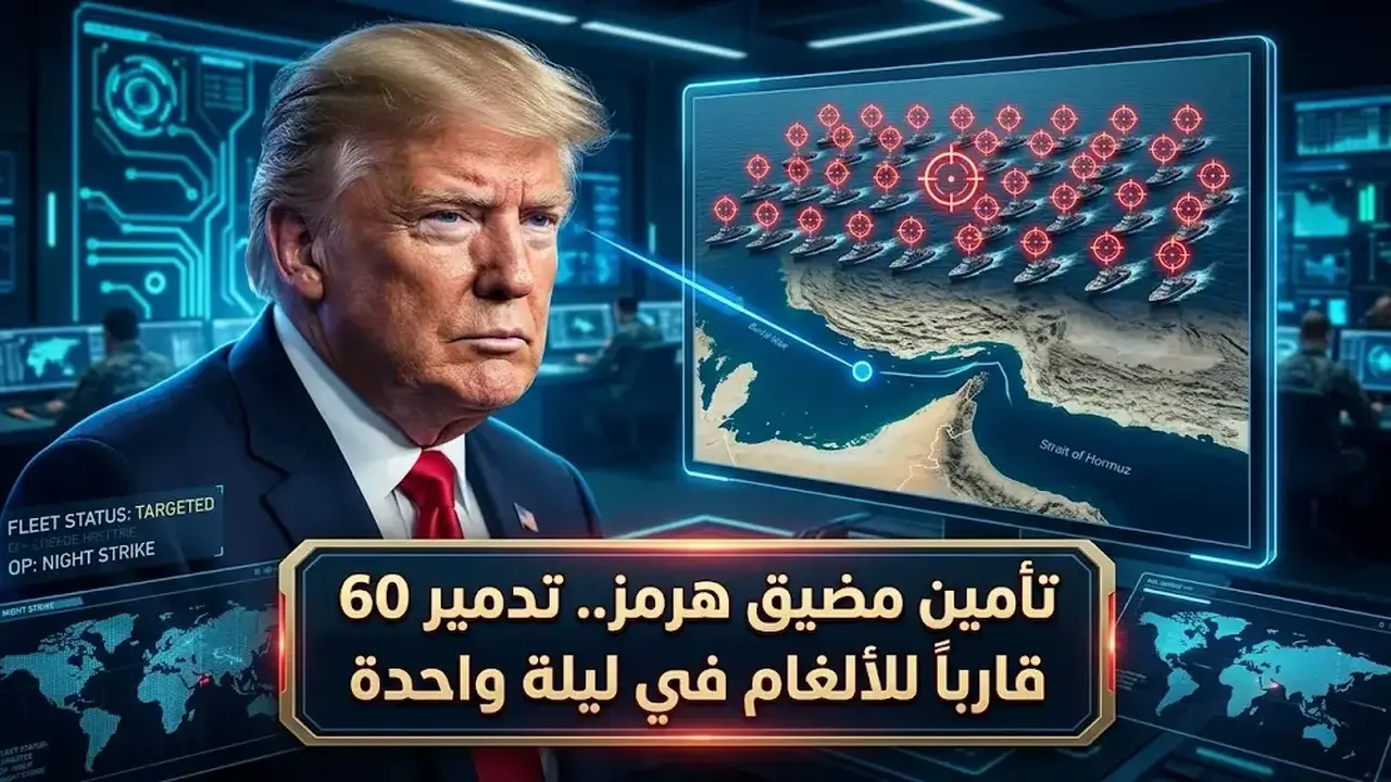 تفاصيل تدمير 60 قارباً للألغام في عملية عسكرية أمريكية لتأمين مضيق هرمز